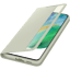 Samsung Galaxy S21 FE Doorzichtig View Hoesje Olive Green - Voorkant