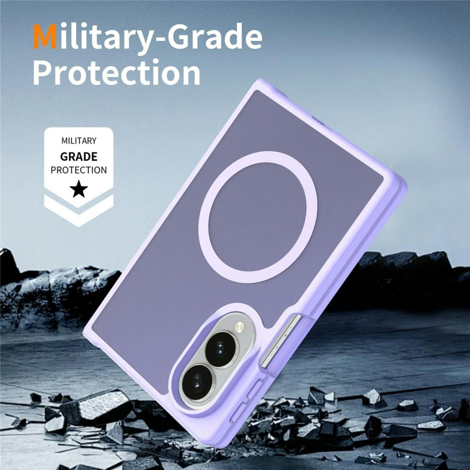 CaseBody Samsung Galaxy Z Fold8 Magnetisch Hoesje Paars