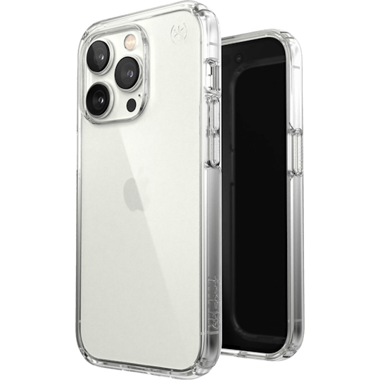 Speck iPhone 14 Pro Presidio Perfect Hoesje Transparant - Voorkant & achterkant
