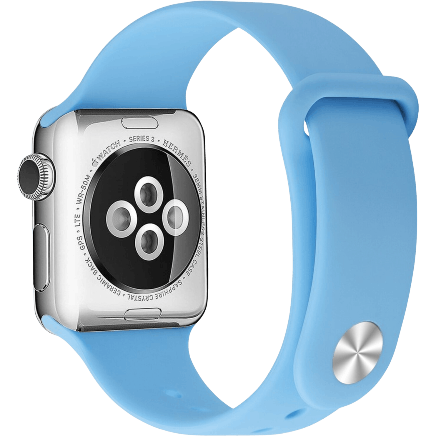 Mocaa Apple Watch Siliconen Horlogebandje 41-42mm Lichtblauw