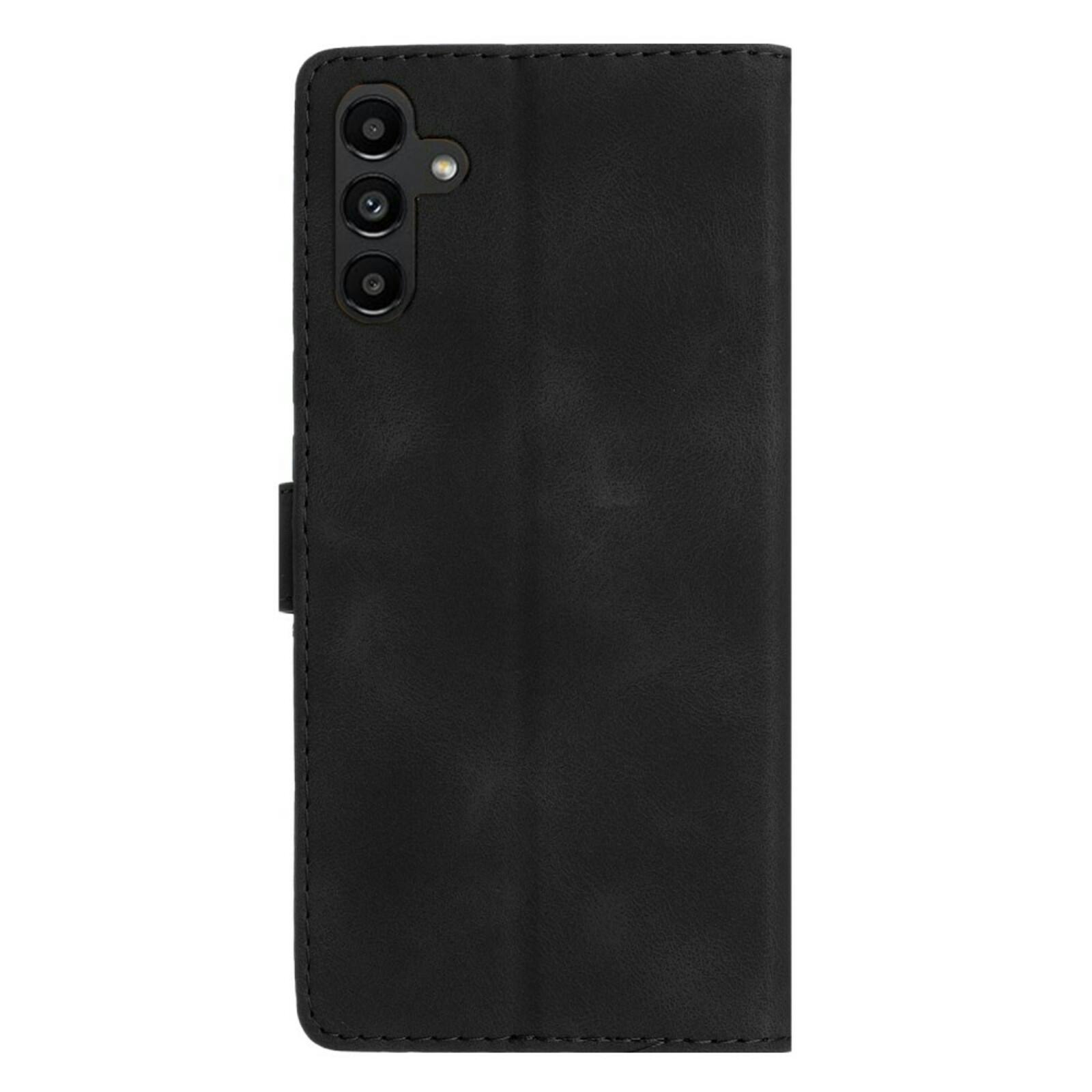 Comfycase Samsung Galaxy A16 Zacht Boek Hoesje met Gravure Zwart