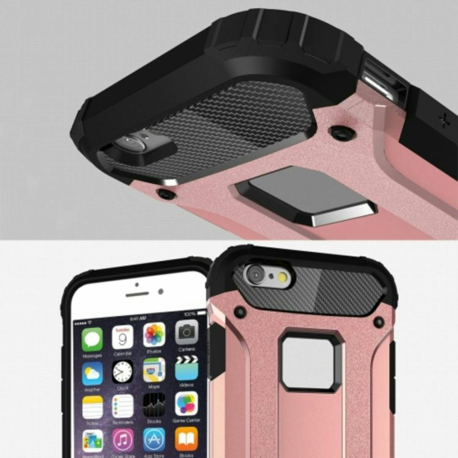 CaseBody iPhone 6 / 6s Hoesje Steel Armor Roségoud