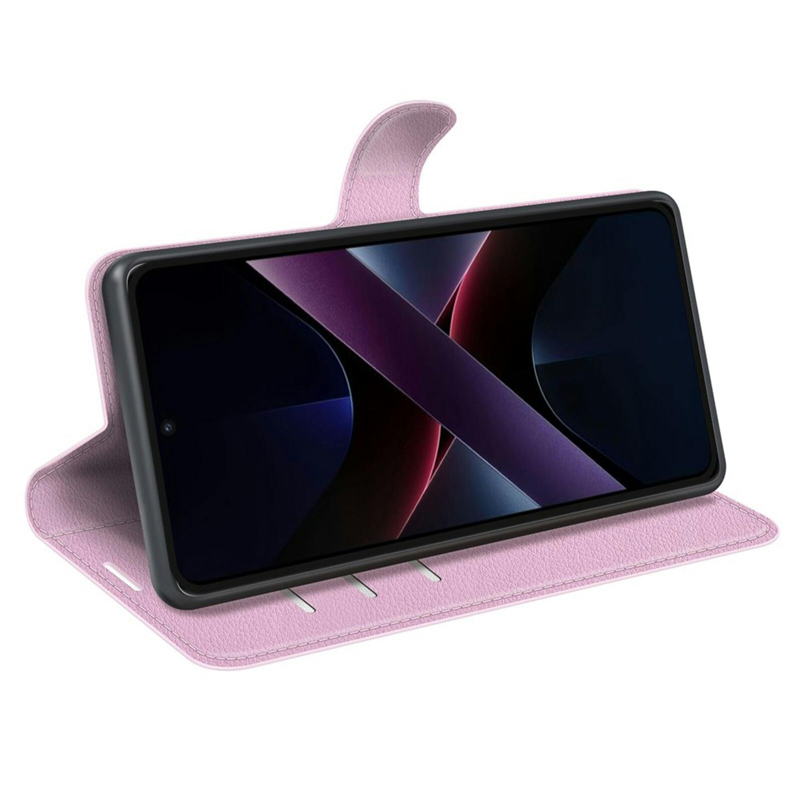 CaseBody POCO X7 Pro 5G Bookcase Hoesje Roze