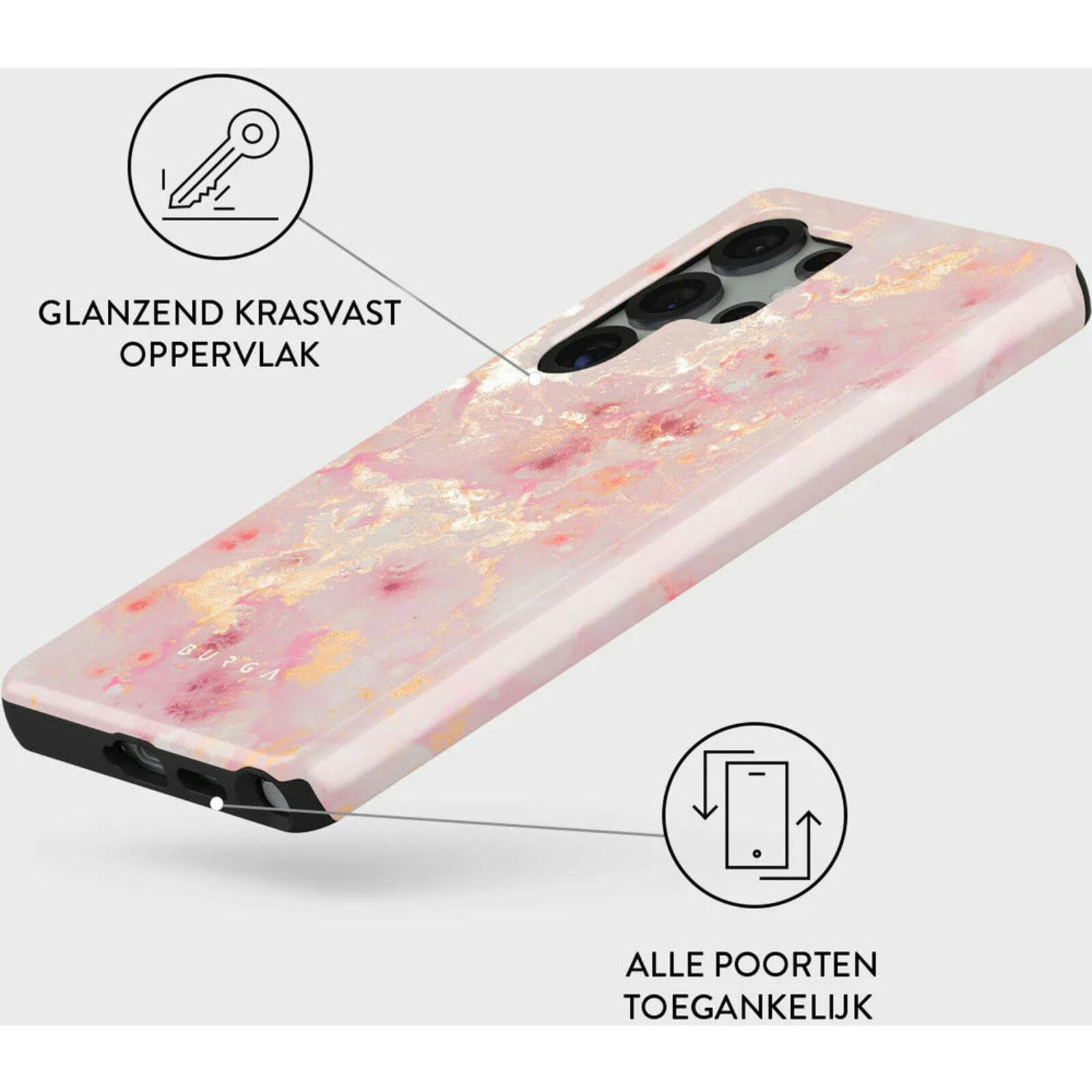 Burga Samsung Galaxy S25 Ultra Fashion Hoesje Golden Coral