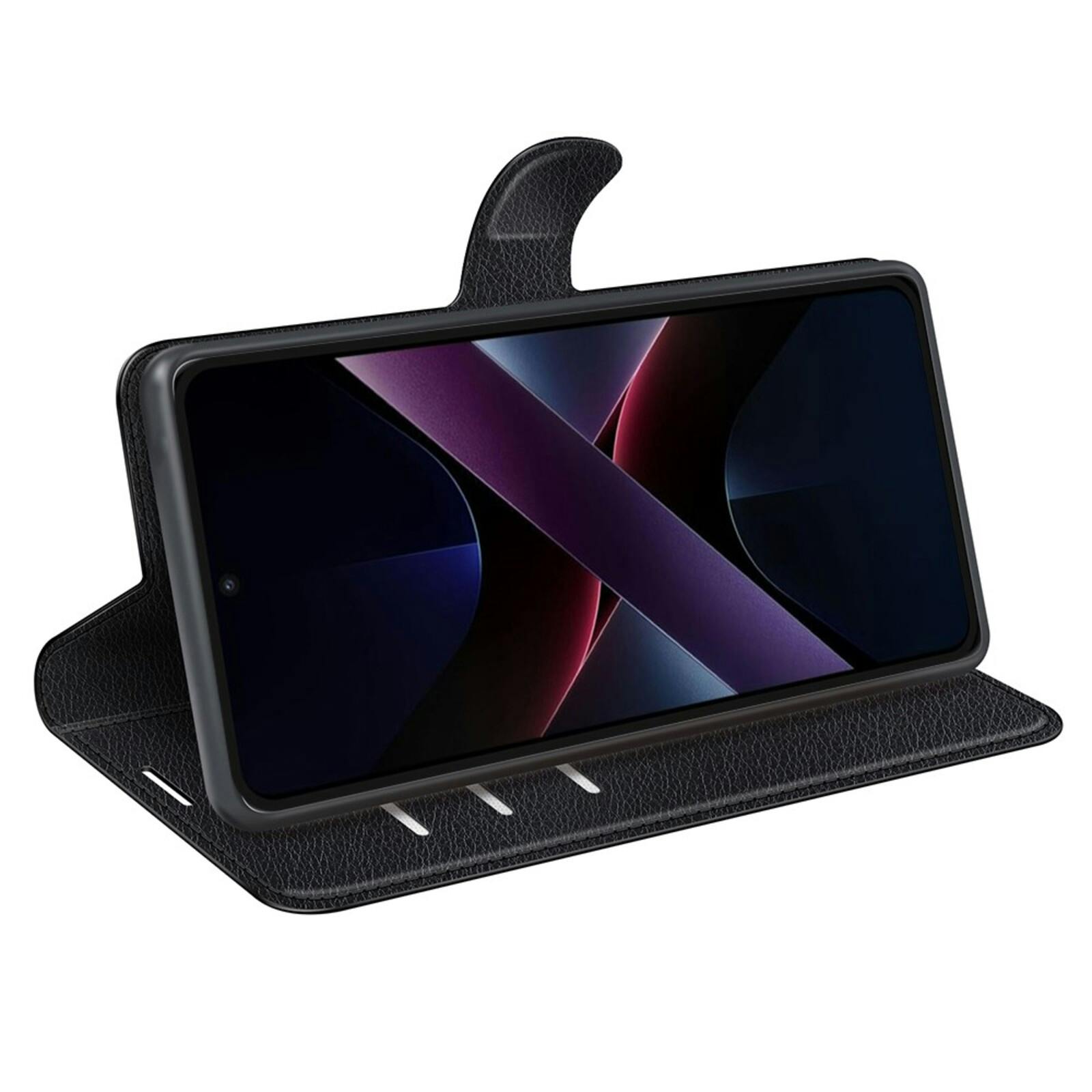 CaseBody POCO X7 Pro 5G Bookcase Hoesje Zwart