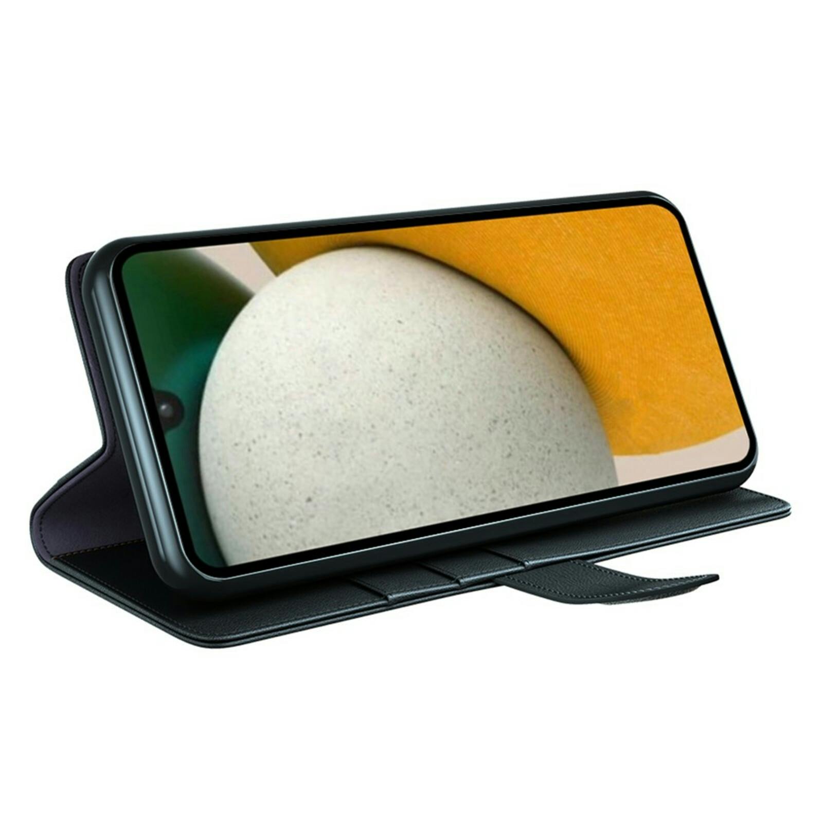 Fonexio Samsung Galaxy A15 Luxe Lederen Book Case Zwart