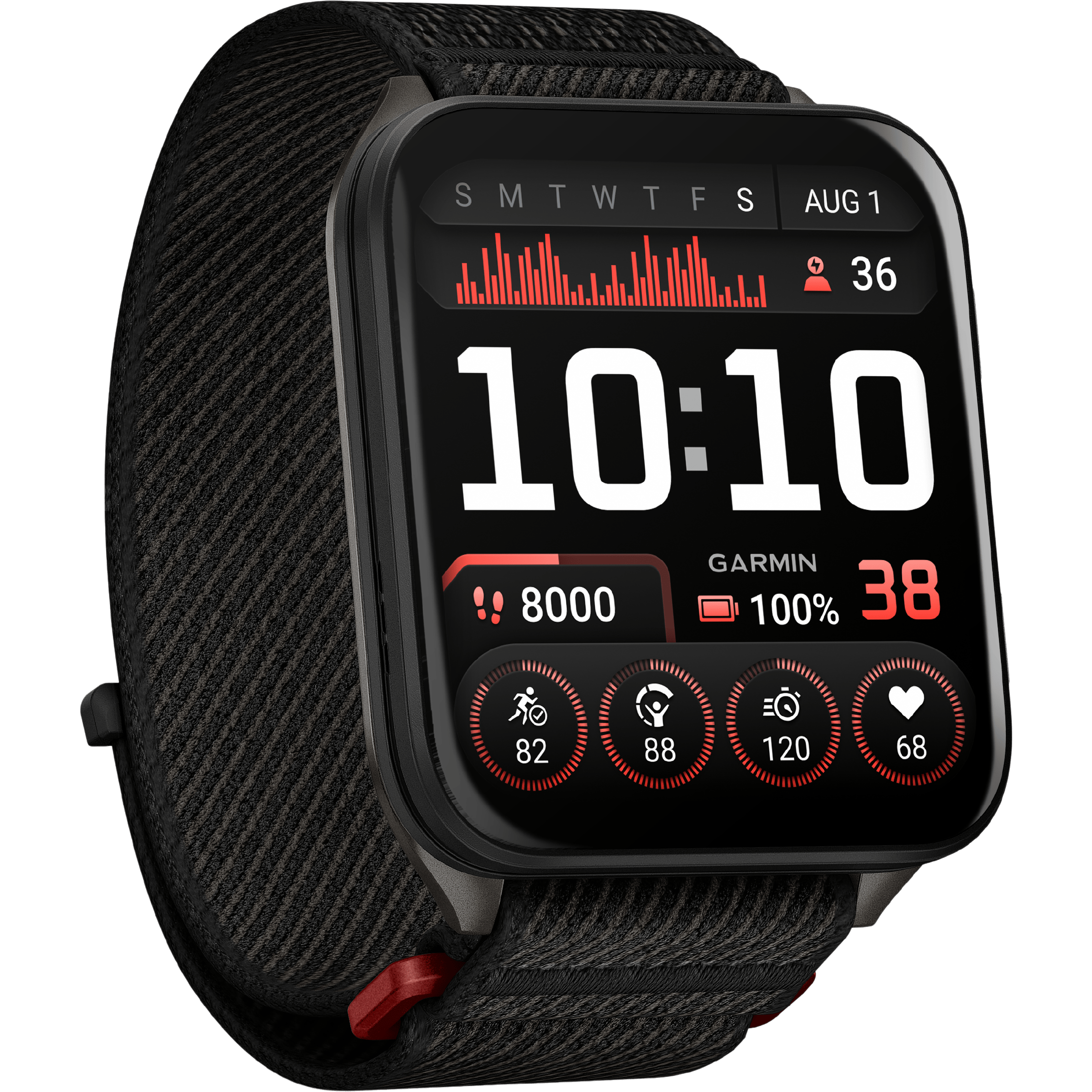 Garmin Venu X1 Black - Aanzicht vanaf rechts