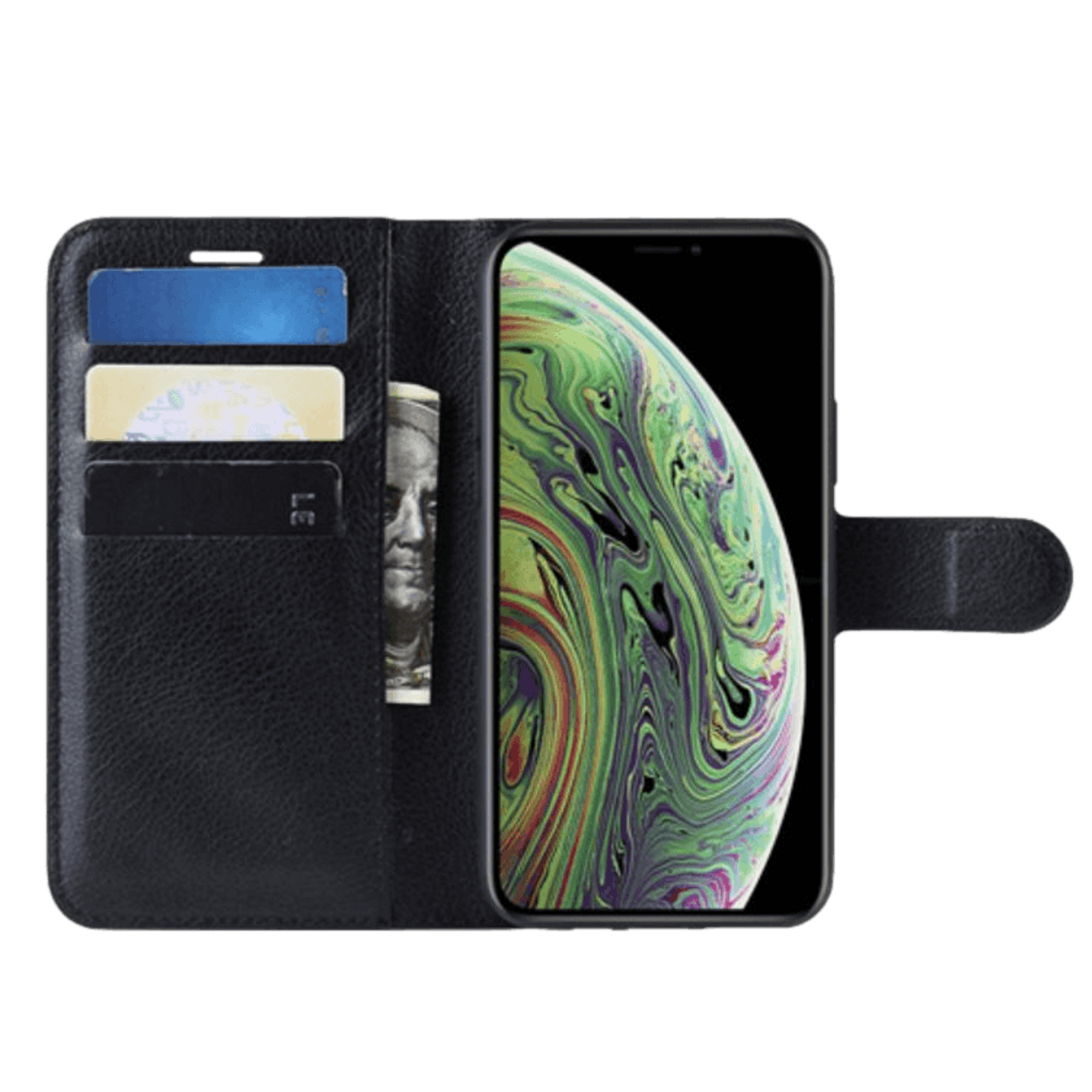 Mocaa iPhone 11 Pro Portemonnee Hoesje Pasjes Zwart