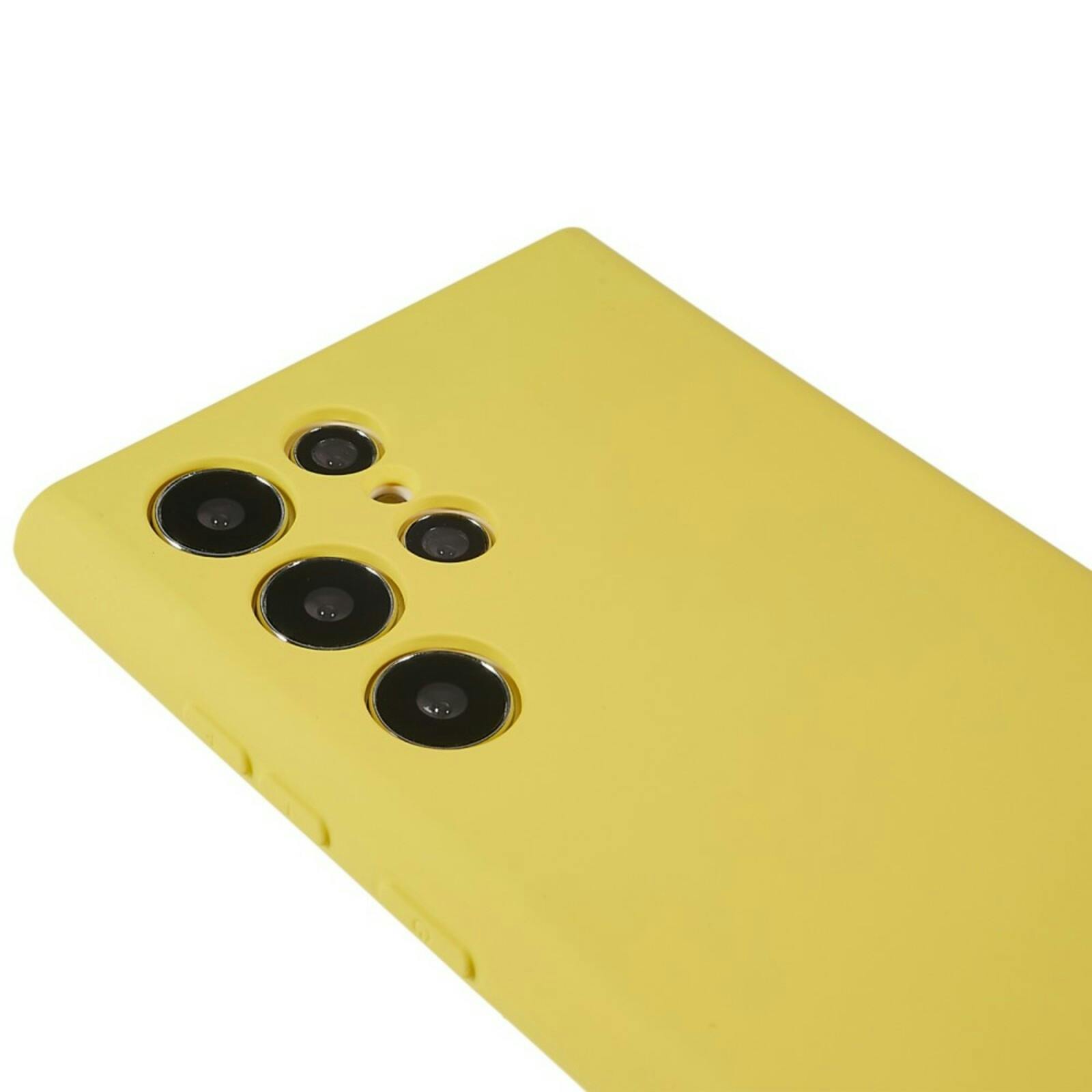 Mocaa Samsung Galaxy S24 Ultra Hoesje Geel