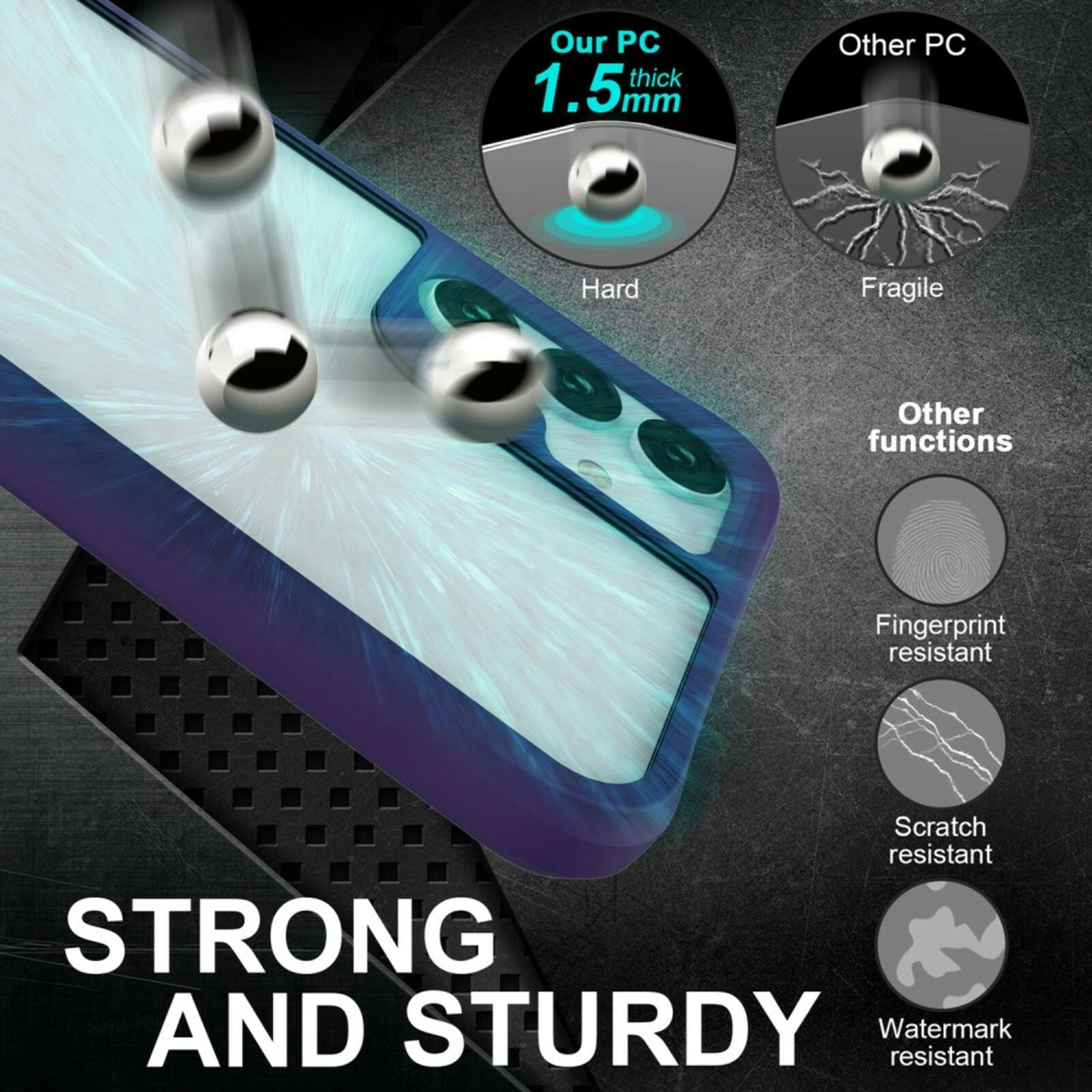 CaseBody Samsung A15 Combat X Beschermhoesje Paars