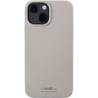 Holdit iPhone 13 Siliconen Hoesje Taupe - Voorkant