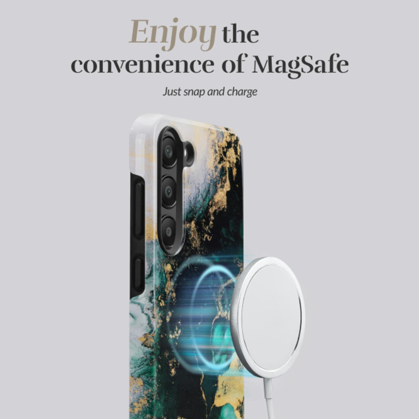 Mio Samsung Galaxy S26 Fashion Case Green Marble