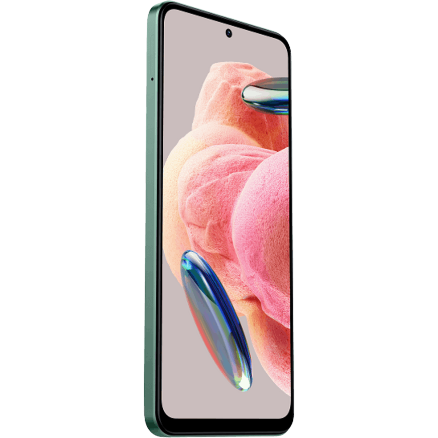 Xiaomi Redmi Note 12 Mint Green - Aanzicht vanaf links