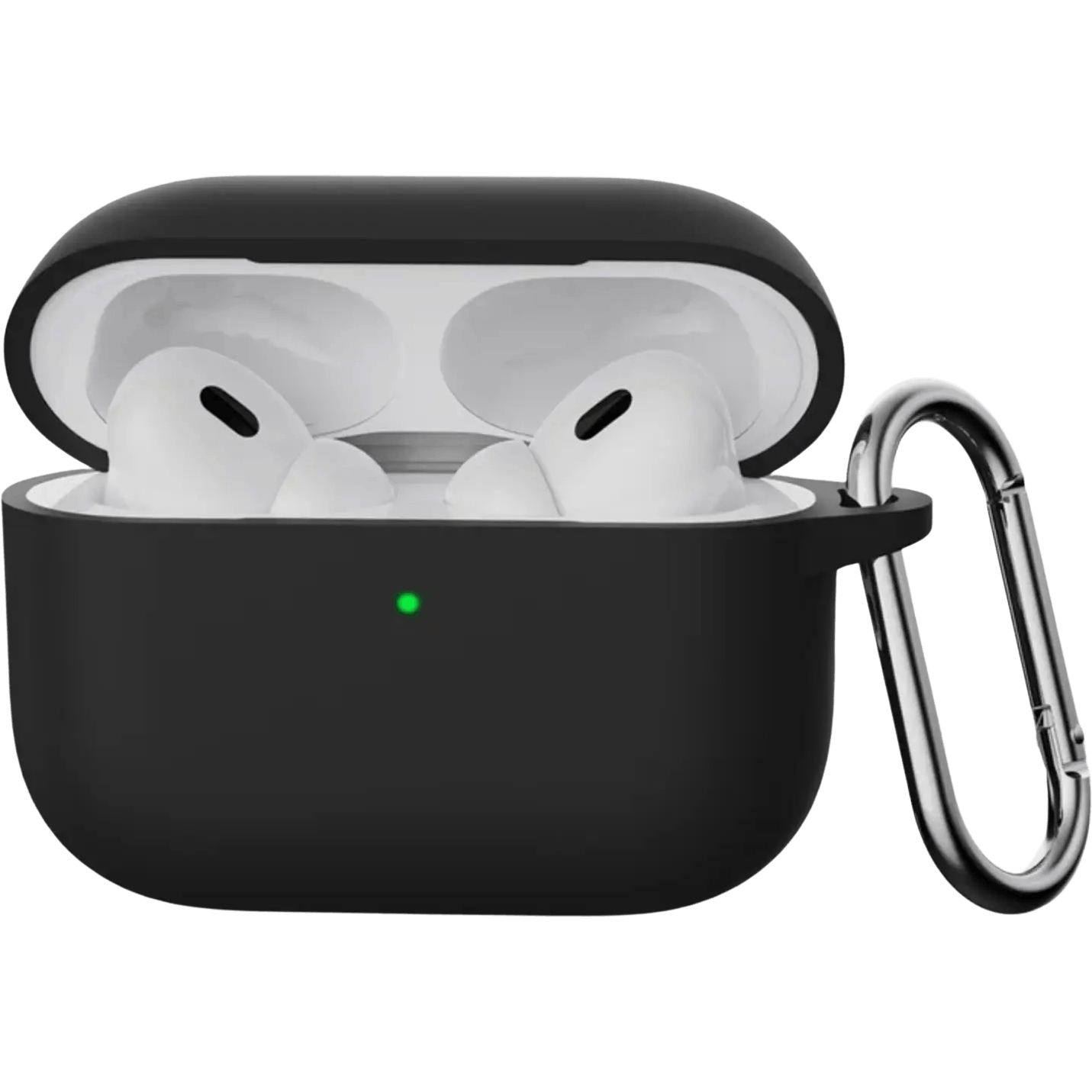 Mocaa AirPods Pro 3 Siliconen Hoesje met Haak Zwart