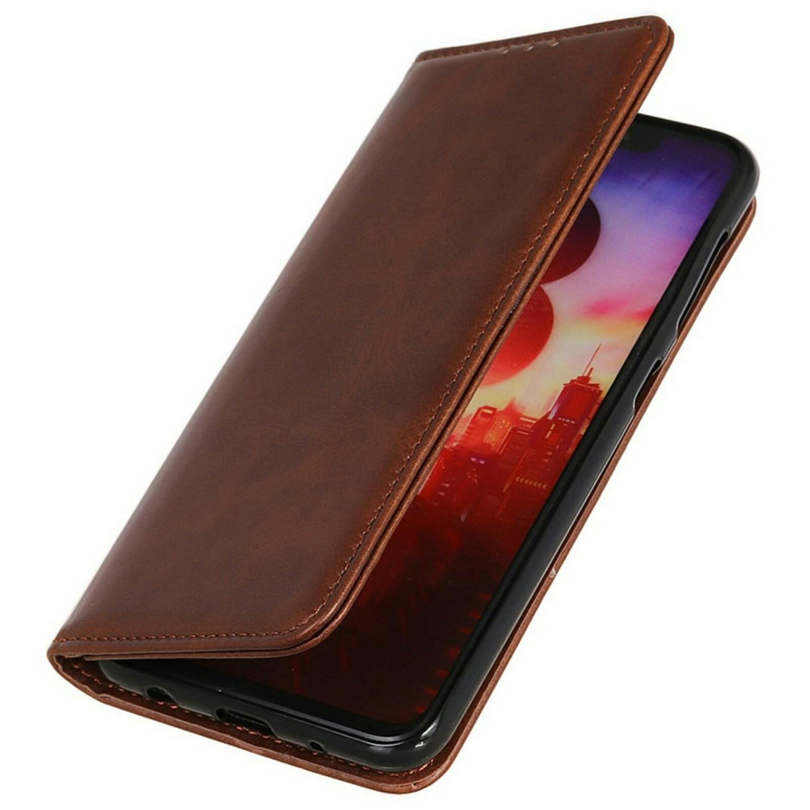 CaseBody Google Pixel 9 / Pixel 9 Pro Real Leather Wallet Hoesje Bruin