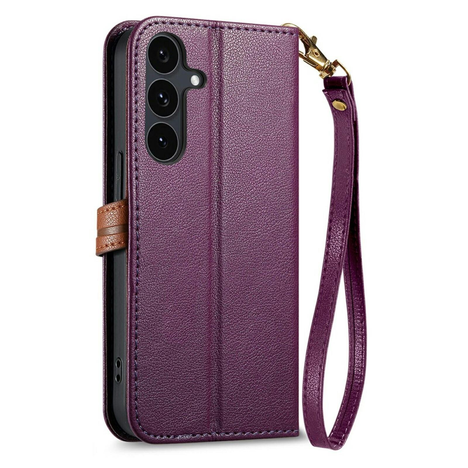 Comfycase Samsung Galaxy S26 FE Book Case met Bladsluiting en Polsband Paars