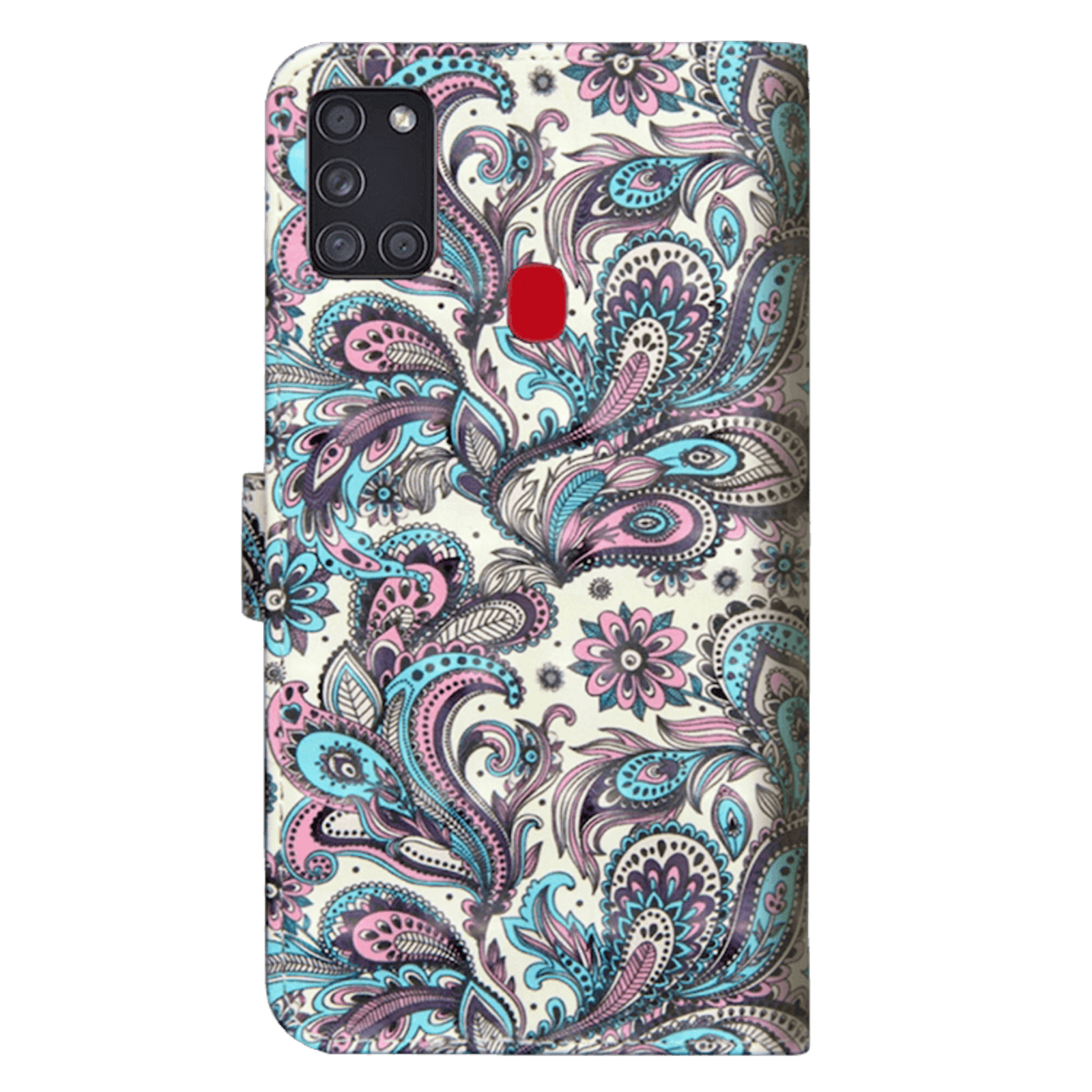 Mocaa Samsung Galaxy A21s Shiny Bookcase Design Meerkleurig