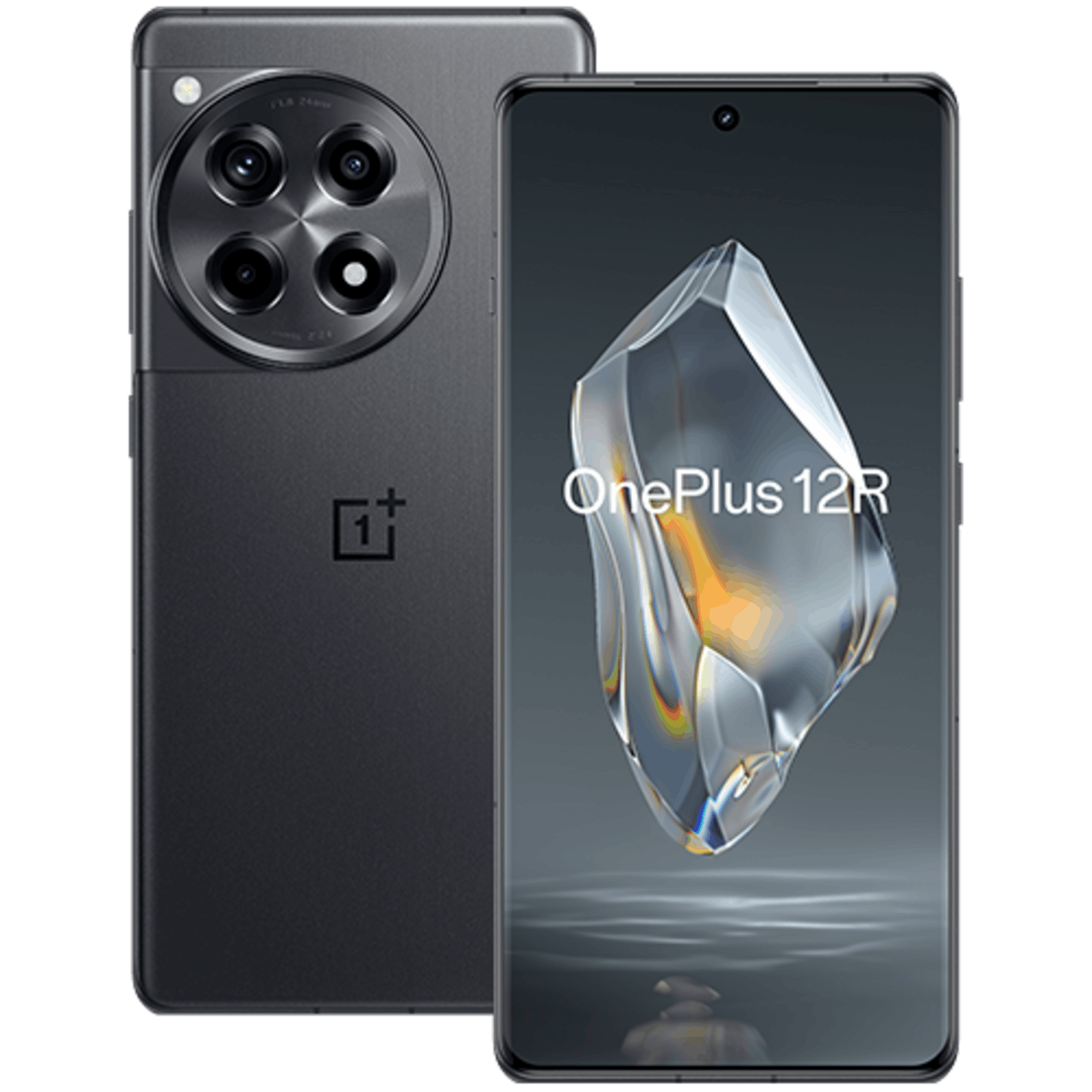 OnePlus 12R Starry Black - Voorkant & achterkant
