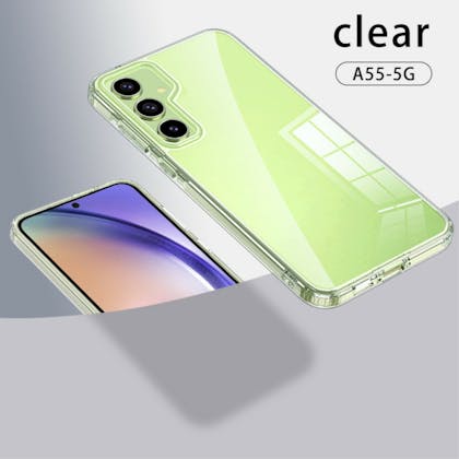 CaseBody Samsung Galaxy A55 Airbag Schokbestendig Hoesje Transparant