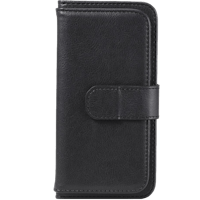 TwoTone iPhone 12 (Pro) Luxury Wallet Zwart