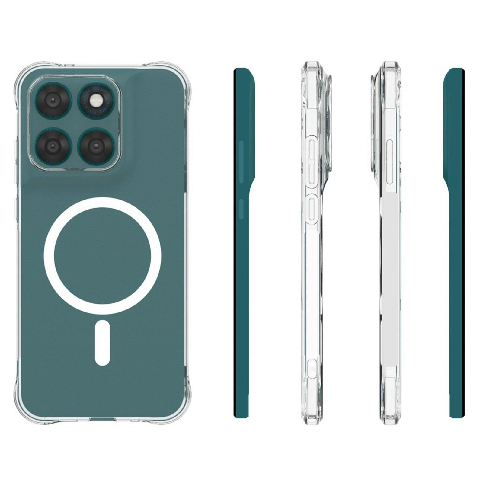CaseBody Motorola Moto G67 Magnetisch Hoesje Transparant