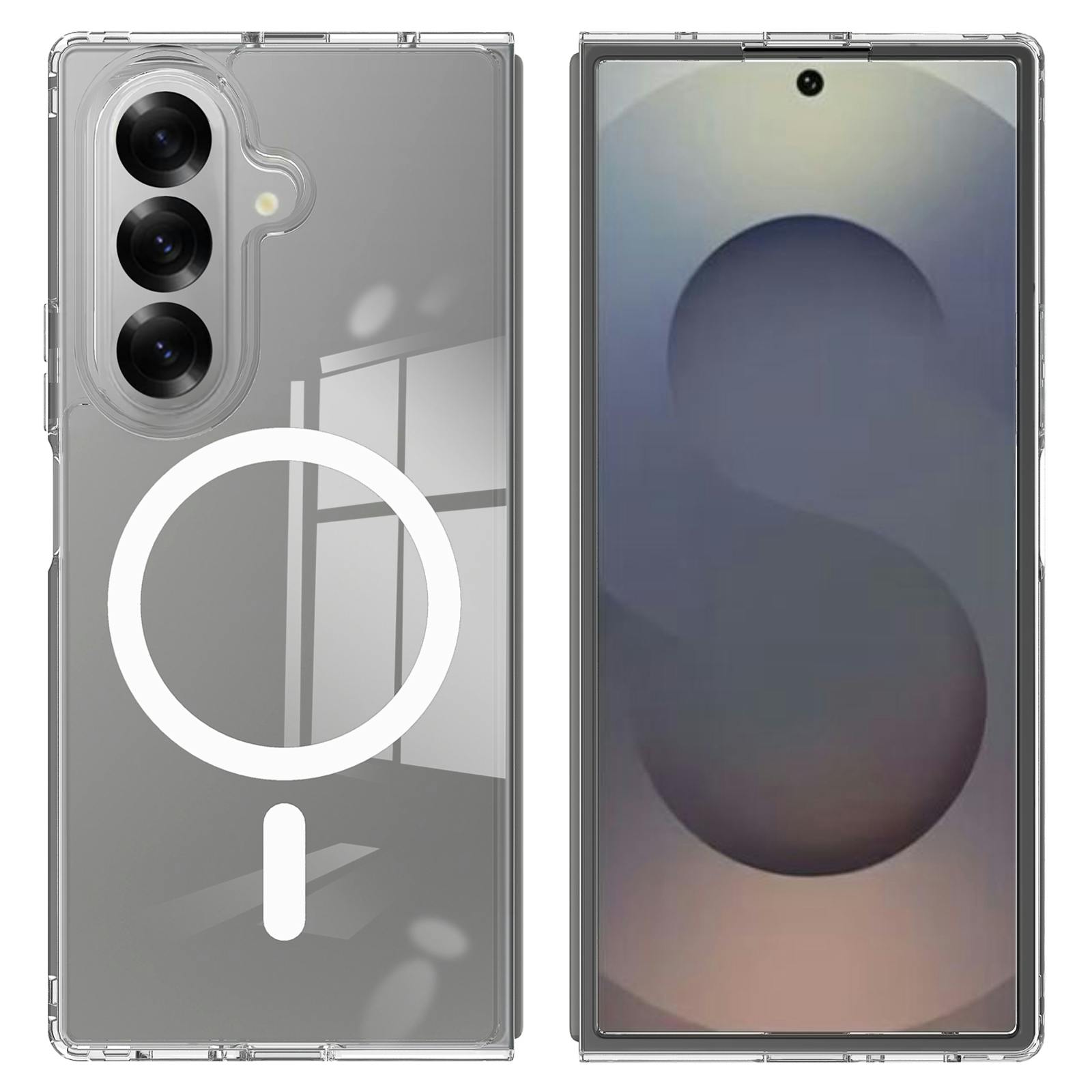 CaseBody Samsung Galaxy Z Fold7 MagSafe Hardcase Transparant
