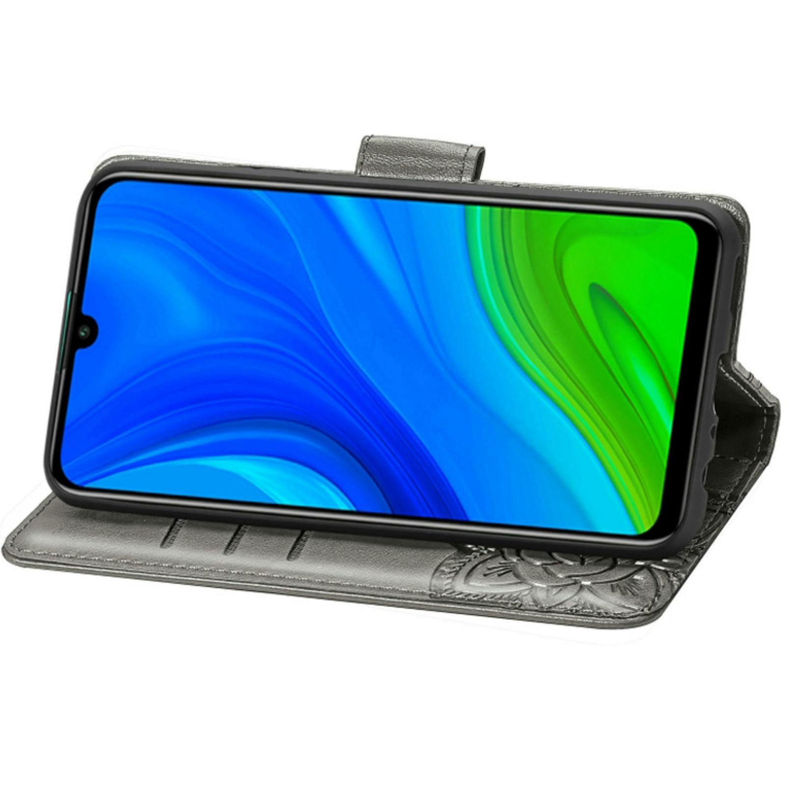 Comfycase P Smart 2020 Butterfly Booklet Telefoonhoesje Grijs