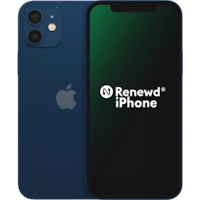 Apple iPhone 12 (Refurbished) Blue - Voorkant & achterkant