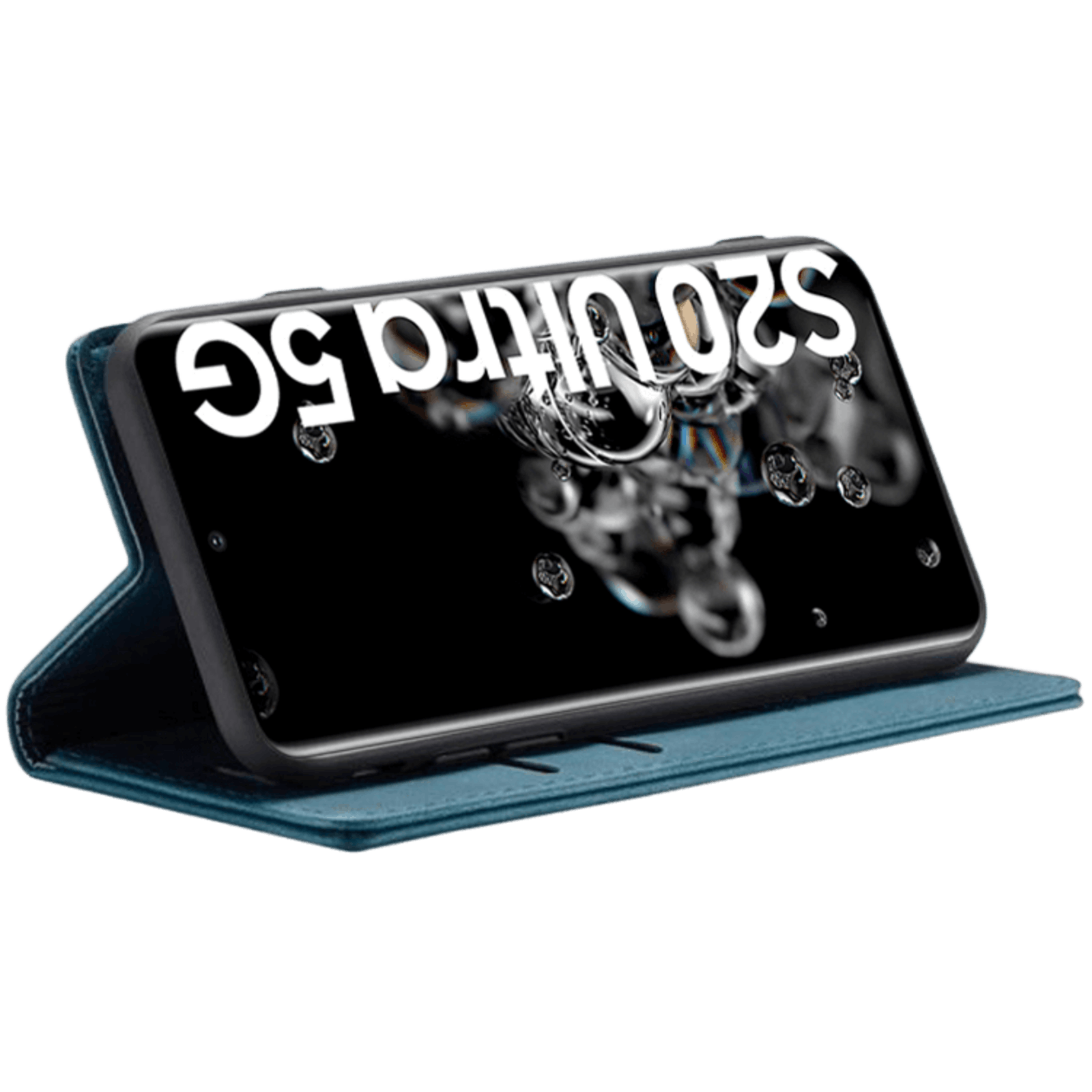 Caseme Samsung Galaxy S20 Ultra Business Wallet Bookcase Hoesje Blauw