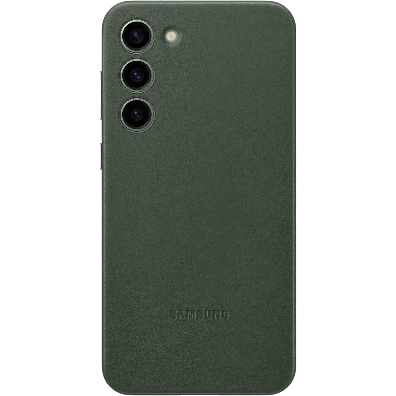 Samsung Galaxy S23 Plus Leren Hoesje Groen - Voorkant