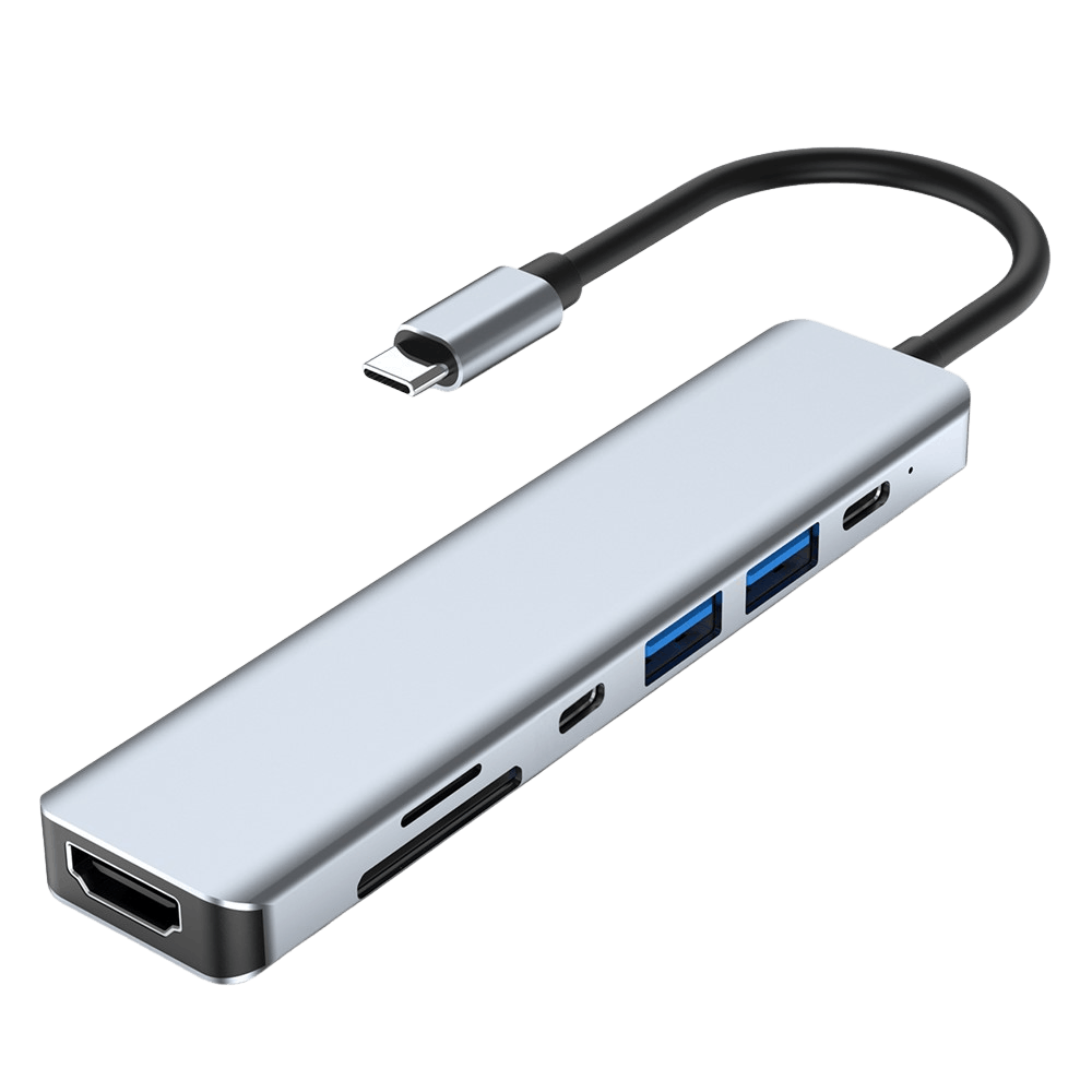 Joyroom 7-in-1 USB-C Docking Station Zwart 1m