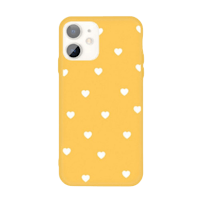Mocaa iPhone 11 Designz Hearts Case Geel