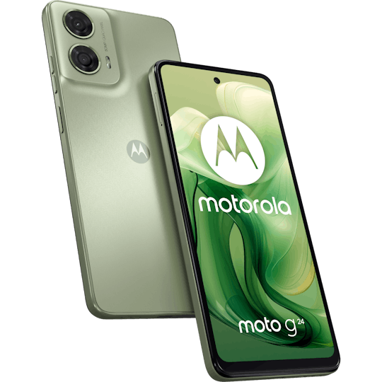 Motorola Moto G24 Ice Green - Voorkant & achterkant