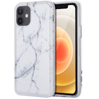 TwoTone iPhone 12 (Pro) Marble Luxe Backcover Style II