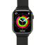Swipez Apple Watch Milanees Roestvrij Stalen Bandje Zwart - Voorkant