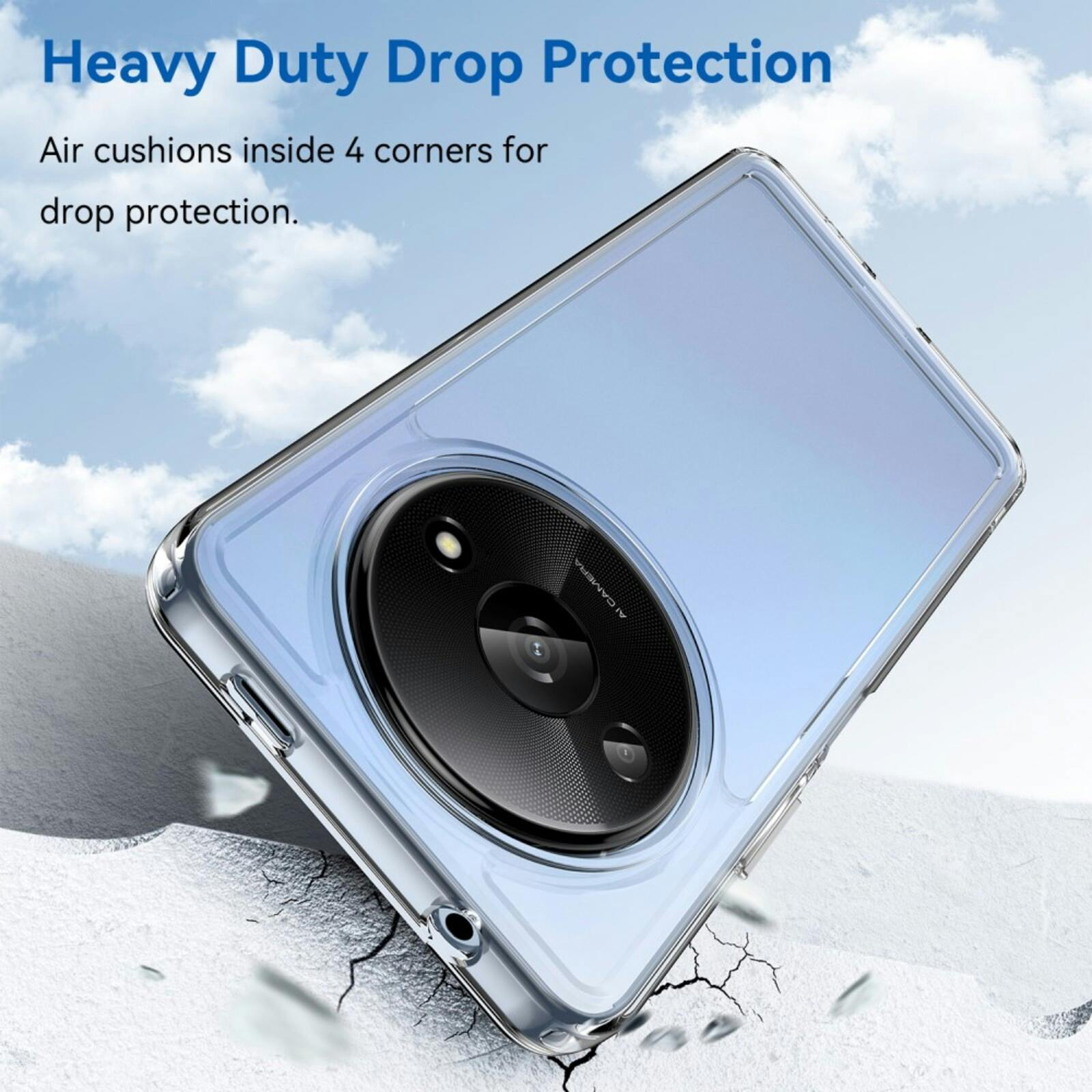 Mocaa Redmi A3 Beschermhoesje Transparant