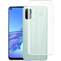 Just in Case OPPO A77 Siliconen (TPU) Hoesje Transparant - Voorkant