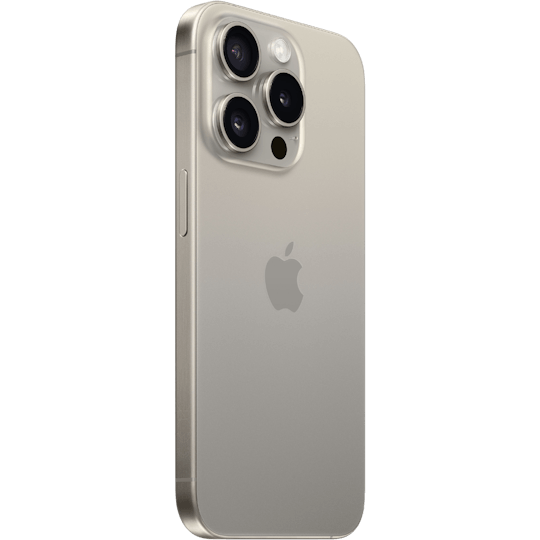 Apple iPhone 15 Pro Natural Titanium - Zijkant