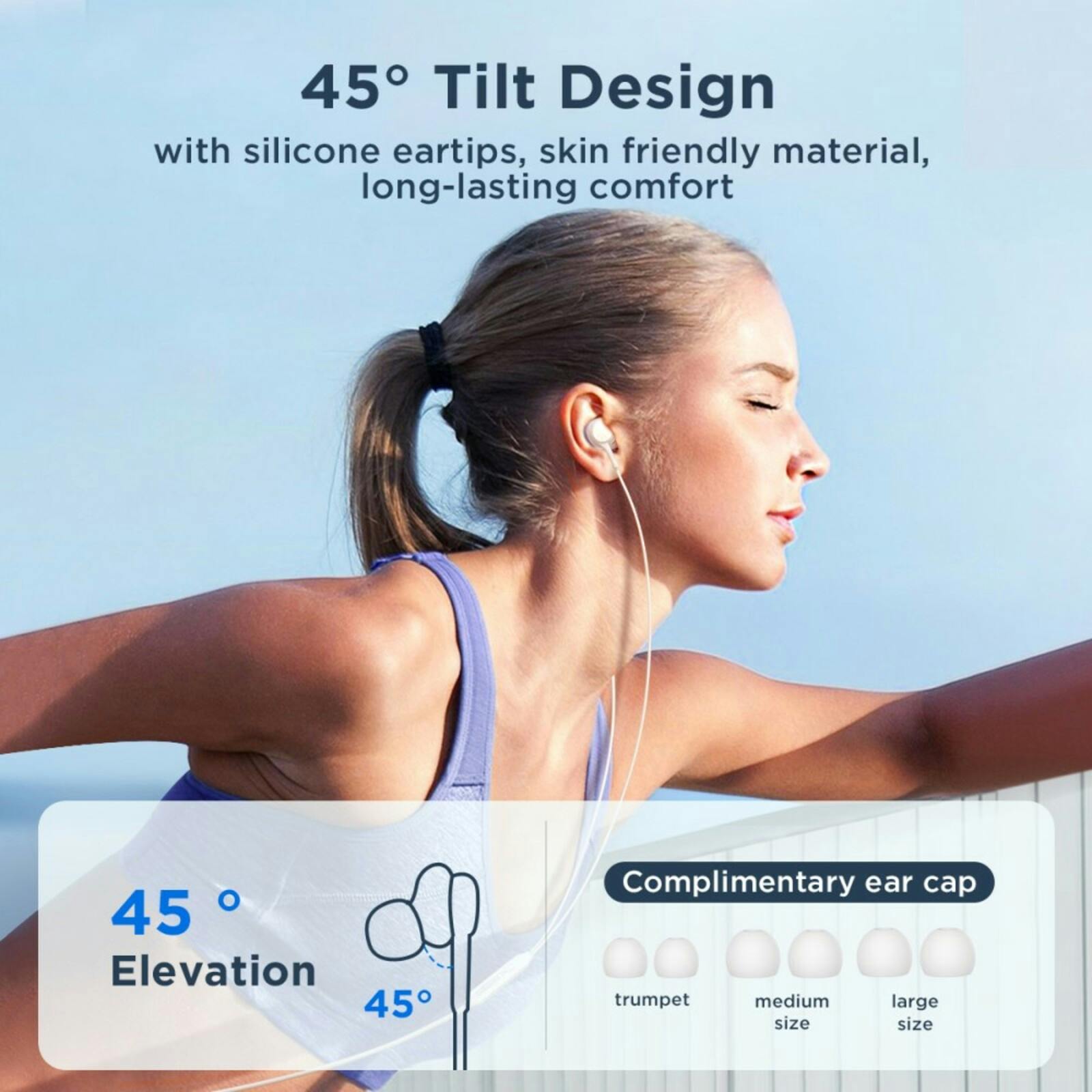 Joyroom Bedrade In-Ear 3,5mm Wit