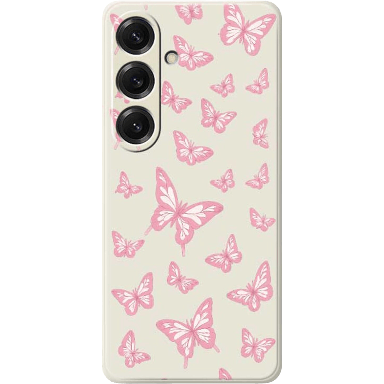Mocaa Samsung Galaxy S25 Beschermhoesje Vlinders Meerkleurig
