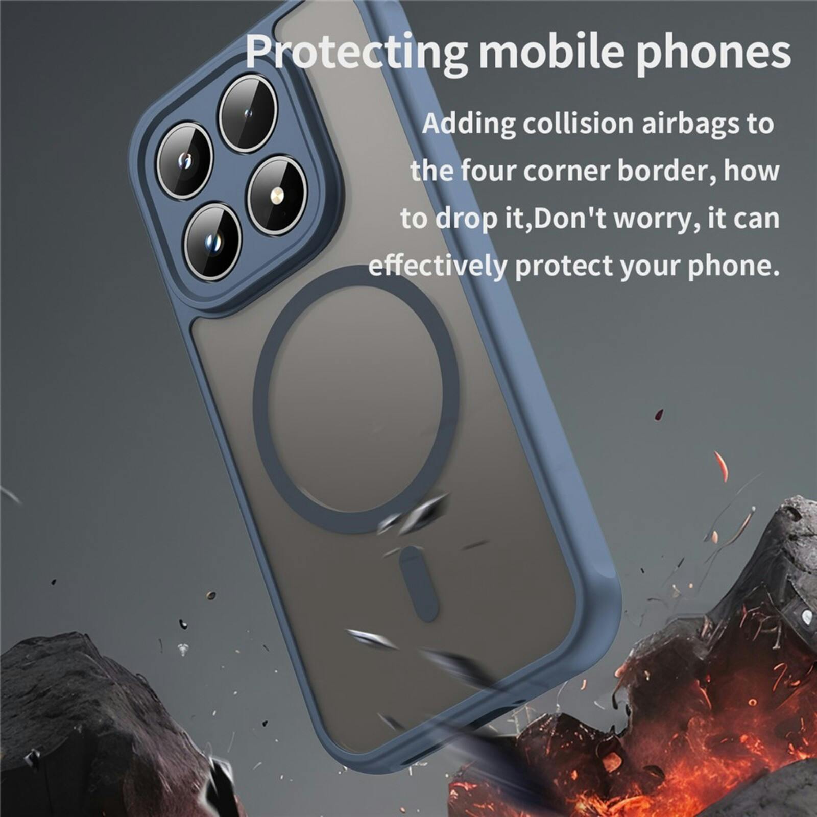 CaseBody Xiaomi 17 Magnetic Case Blauw