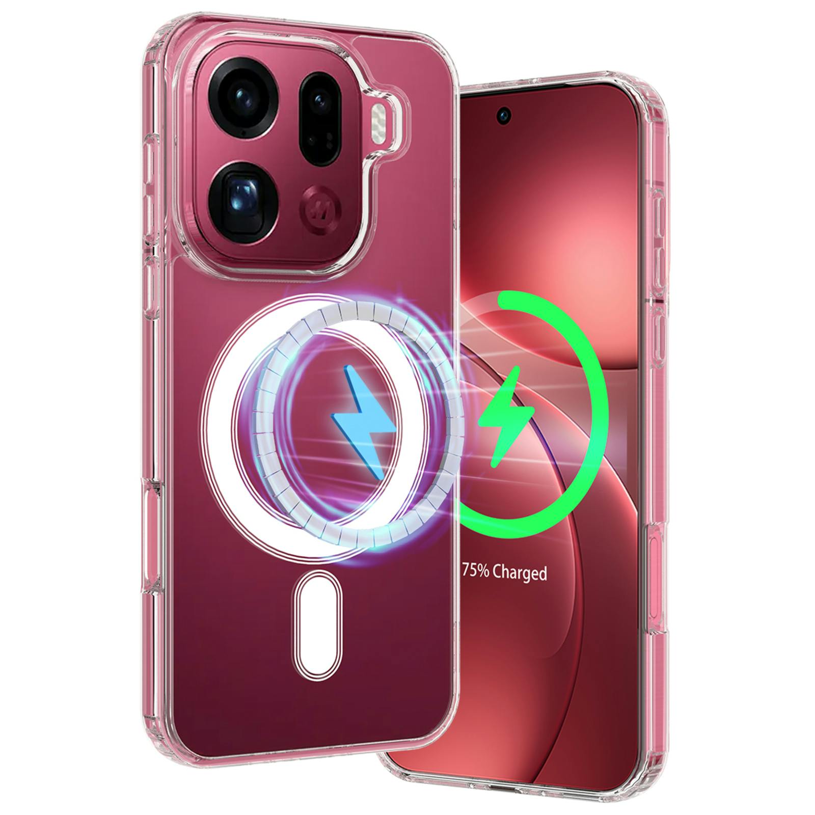 CaseBody OPPO Find X9 Pro Magnetische TPU Case Transparant