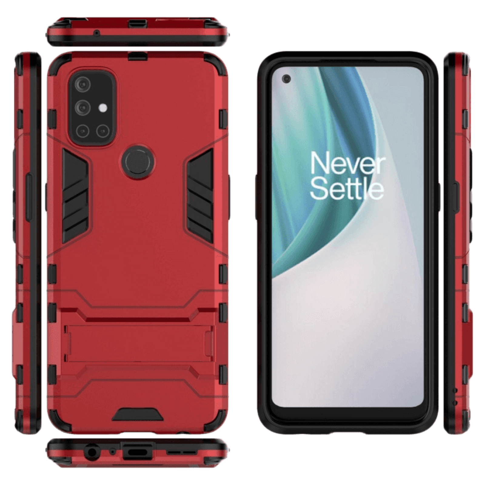 TwoTone OnePlus Nord N10 Protekk Rood