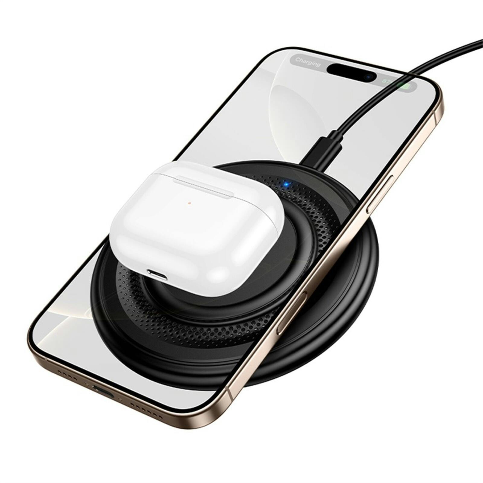 Borofone 15W Desktop Wireless Fast Charger usb-c Zwart