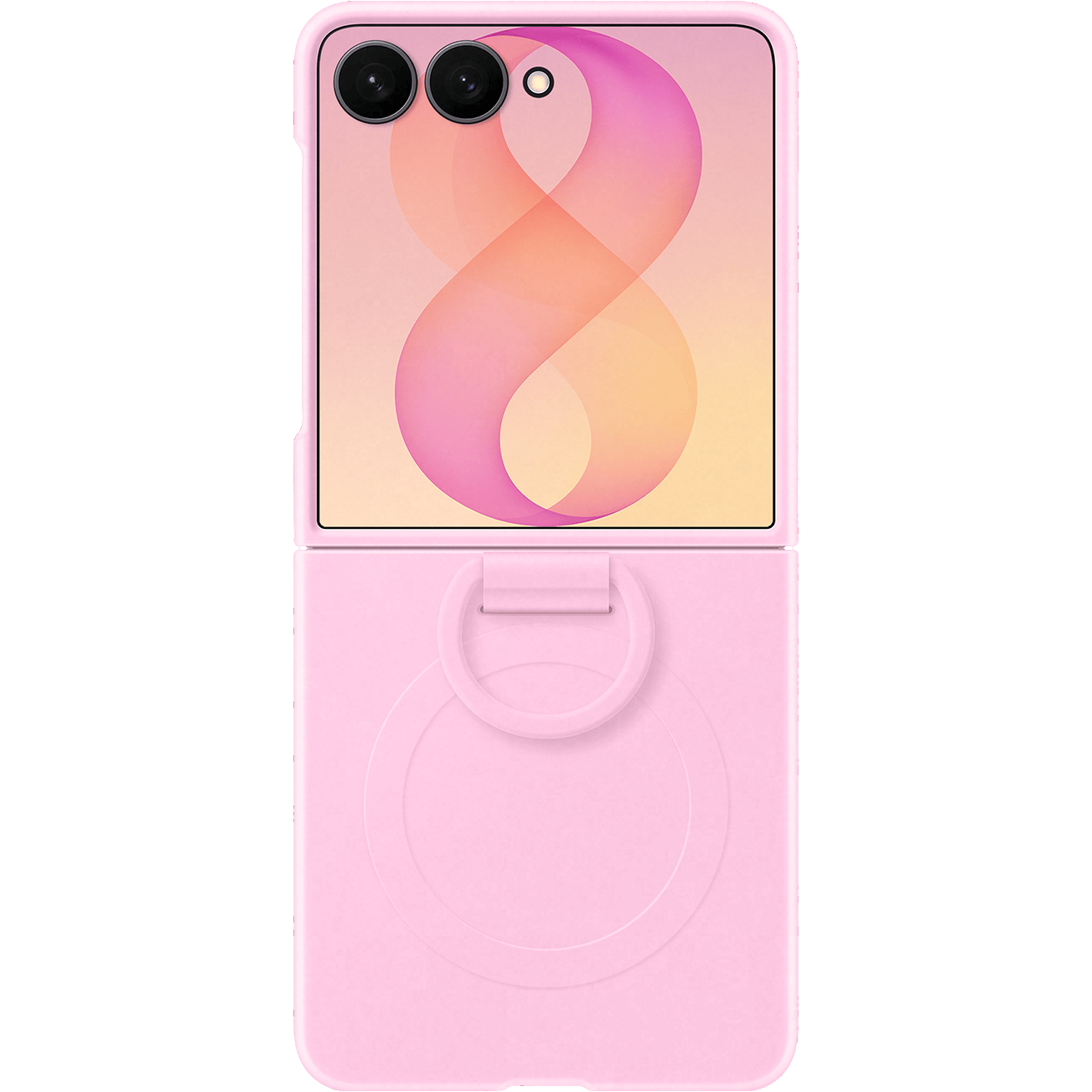 Samsung Galaxy Z Flip8 Silicone Ring Magnet Case Violet