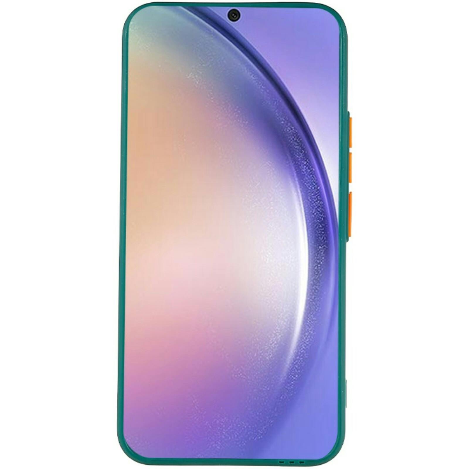 CaseBody Samsung Galaxy A54 Telefoonhoesje met Kaarthouder Groen