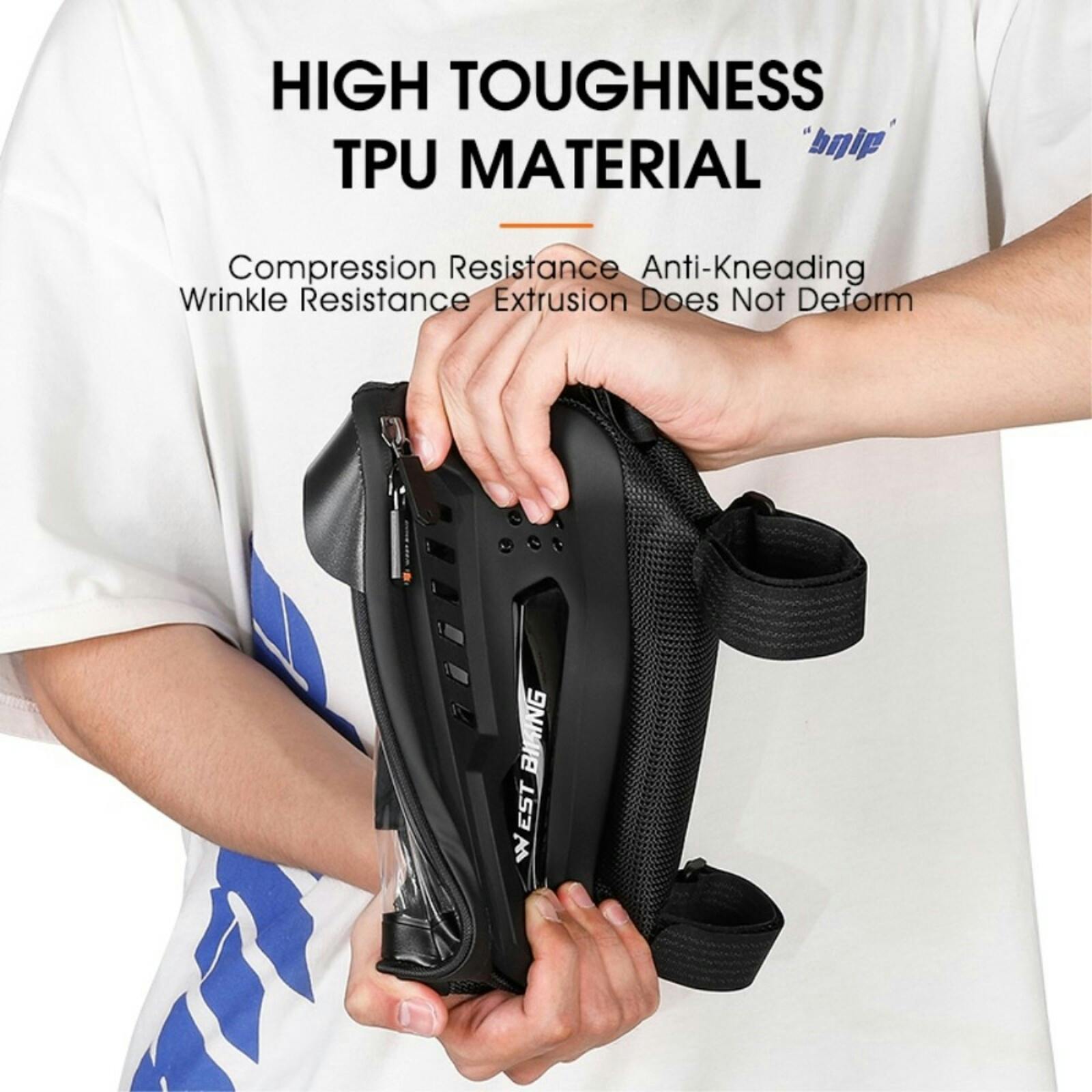 West Biking MTB Rugged Telefoonhoesje Fiets Zwart