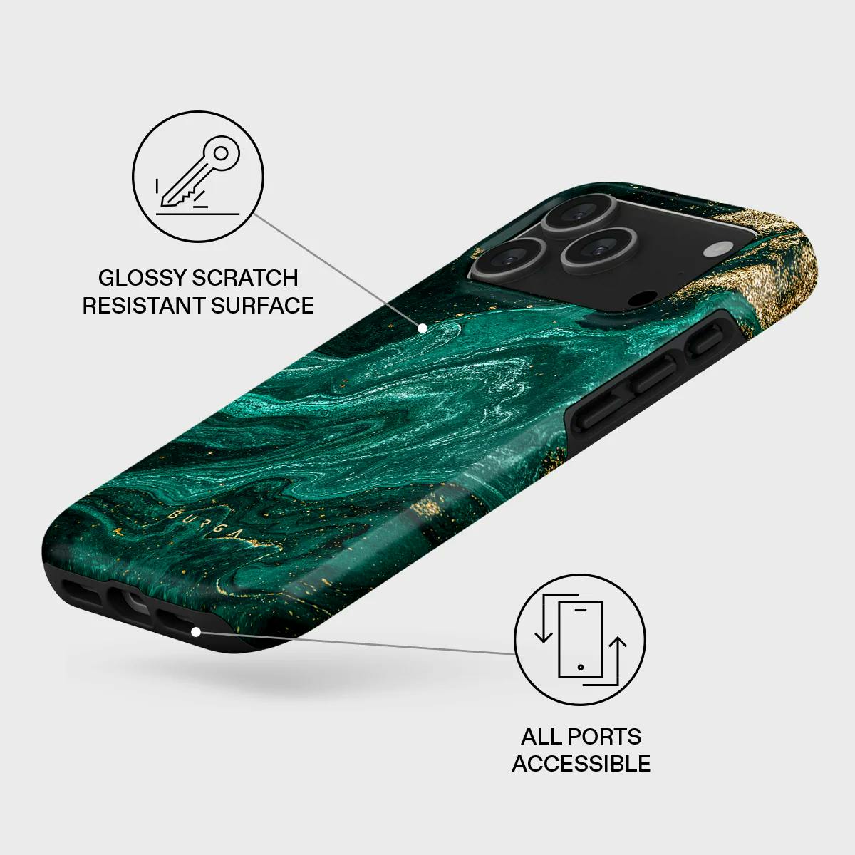 Burga iPhone 17 Pro MagSafe Case Emerald Pool