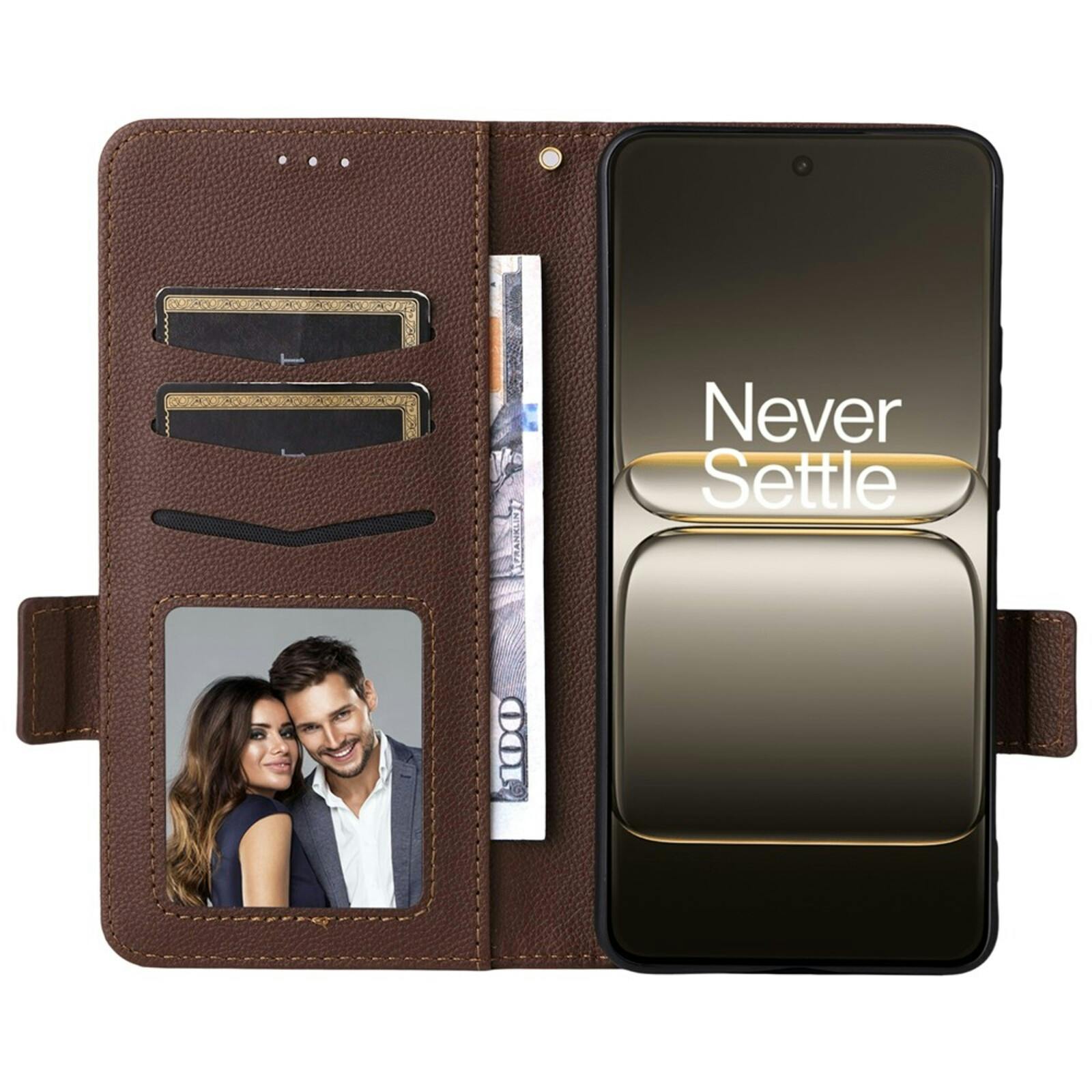 Comfycase OnePlus Nord CE5 Book Case met Koord Bruin