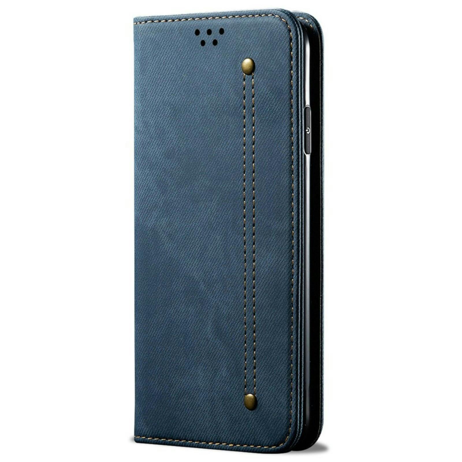 CaseBody Samsung Galaxy A55 5G Denim Bookcase Blauw